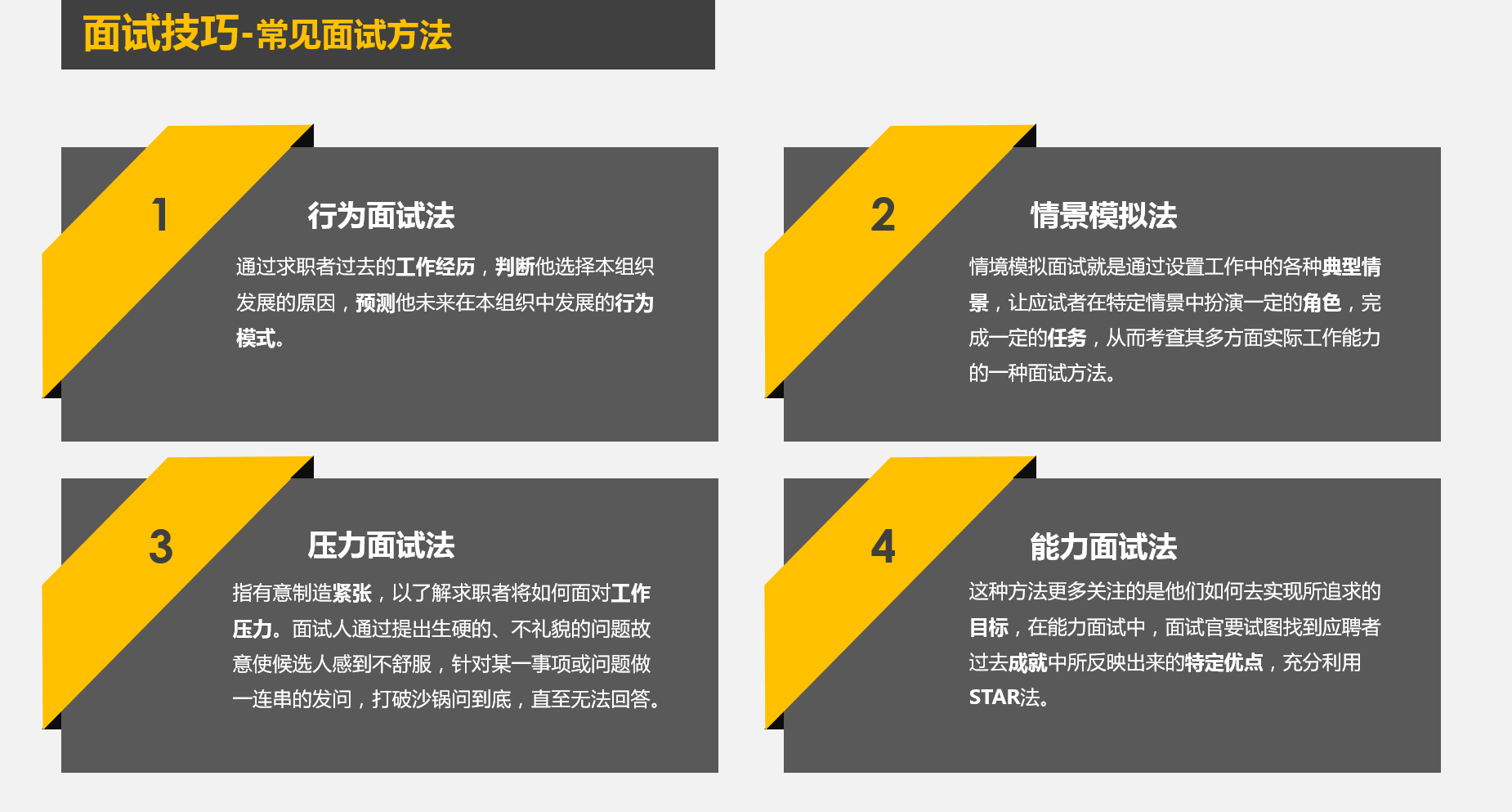 面试套路